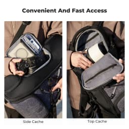 K&F CONCEPT 32L/25L Large Camera Backpack for Canon Sony DJI DSLR/SLR Camera Bag Case 15" Laptop with Tripod Strap and Raincover