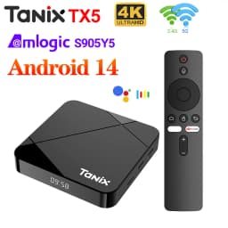 Tanix TX5 TV Box Android 14 Amlogic S905Y5 2GB 16GB 4GB 32GB 64GB Support 4K Ultra HD Dual Wifi Media Player Set Top Box