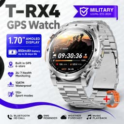 2026New T-RX4 Ultra GPS Smart Watch For Men 6-star GPS Positioning 10ATM Waterproof 850mAh Battery Compass 170+Sports Smartwatch