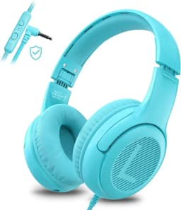 AWATRUE AT2 Headset,3.5mm Surround Stereo Gaming Headphones with Mic Soft Memory Earmuffs for PC,Laptop,Kids for School Toddler