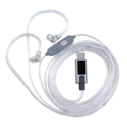 KZ M2 Cable DAC Type C OFC Silver-Plated Dual-Mic Upgraded Earphone Wire