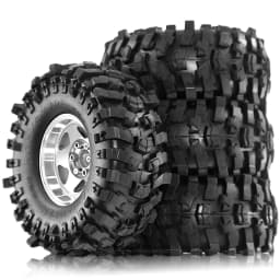 4pcs 1.9 in Wheel Tires for 1/10 TRX4 TRX6 SCX10 II 90046 SCX10 III AXI03007 Gen7/8 D90 VS4-10 RC Crawler Car