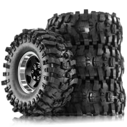 4pcs 1.9 in Wheel Tires for 1/10 TRX4 TRX6 SCX10 II 90046 SCX10 III AXI03007 Gen7/8 D90 VS4-10 RC Crawler Car