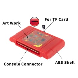 340 in 1 Super64 for N64 Cartridge Game Card for N64 Video Game Console With 16G Card for Nintendo 64