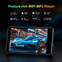 32GB/96GB MP3 Player with Bluetooth and Camera, Android 13 with 4" Touchscreen and Speaker, 4GB RAM & 32GB ROM with Spotify
