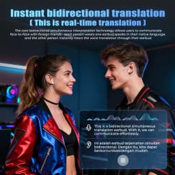 HTC NE49 TWS Wireless Earbuds Bluetooth AI Translator ENC Noise Cancelling 40H Battery Touch Control Stereo Sports Headphones
