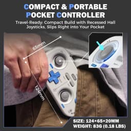 IINE Retro Pocket Gamepad Mini Controller for Nintendo Switch 2/1 Steam Deck Android iOS Phone PC Car Gaming Console Control