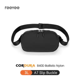 ReeYee 3L/4.5L Sling Chest Bag, Waterproof Cordura Multi-Compartment Crossbody Bag, Versatile Everyday Commute Organizer Pack