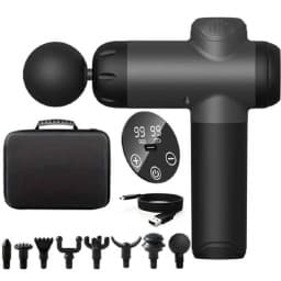 6/99 Speeds Massage Gun Deep Tissue, Back Massager Gun for Athletes Muscle Massage Gun for Body with 4/8 Massage Heads