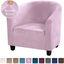 High Stretch Sofa Cover Velvet Tub Chair Cover Skid Resistance Furniture Protector Stretch Fabric Super Soft Couch Slipcover
