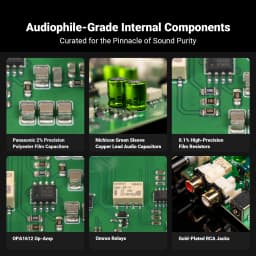 Fosi Audio BOX X5 HIFI Phono Preamp, Mini Preamplifier Home Audio for MM/MC Cartridge Turntable RIAA Preamplifier Compact with V