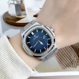 POEDAGAR Fashion Square Quartz Man Clock Waterproof Luminous Date Stainless Steel Watches For Men Luxury Business Men Wristwatch