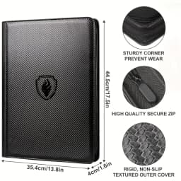 1024 Pockets Trading Card Binder, Premium 16 Pockets Card Holder Folders, Side Loading Card Album for Sport, Game Card