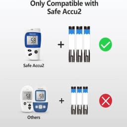 Sannuo Sinocare Safe ACCU2 Blood Glucose Meter Blood Sugar Test Kit Diabetes Home Glucometer with 50pcs Strips or Only Strips