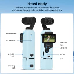 Case for DJI OSMO Pocket 4 3 Silicone Protective Cover Anti-Scratch Lens Cap Protector for Pocket4 Case Camera Shell Accessories