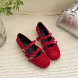 Spring Autumn Butterfly-knot Women Mary Jane Shoes Concise Ladies Ballet Style Shoes Eelgant Internal Elevation Dress Shoes