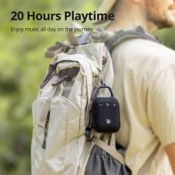 Tronsmart Mirtune H1 Speaker Bluetooth Portable Speaker with Hook, IPX7 Waterproof, 20H Playtime, TWS, for Camping, Hiking