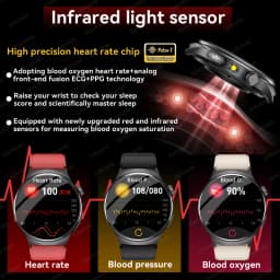 2026 New AI-Diagnosis Care Smartwatch ECG+PPG Accurate Uric Acid Blood Pressure Body Fat Five Organ Fitness Waterproof Smartwatc
