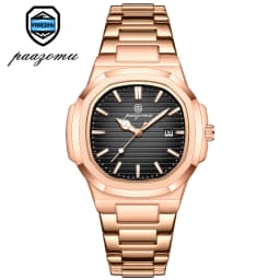 PAAZOMU Top Luxury Brand Man Watch Sports Waterproof Luminous Date Men Wristwatch Square Dial Quartz Men's Watches High Quality