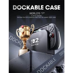 For Nintendo Switch 2 Case 2025 MUMBA Titan Series Dockable Ergonomic Switch 2 Grip Protective Cover Holds 5 Game Cards