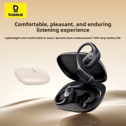 Baseus 2i Fit Open Ear Headphones Bluetooth 5 3 Air Conduction Sport Earbuds Long Battery Life Running Workout