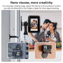 TELESIN Magnetic Camera Neck Holder Mount Hanging Bracket Quick Release for GoPro 12 11 10 Action 4 insta360 X3 Action Cameras