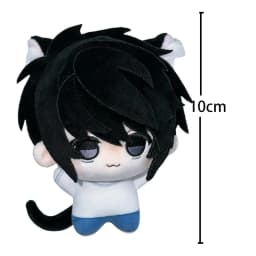 Anime Light Yagami L Plush Toys L.Lawliet Yagami Light Figure Cotton Doll Cute Cat Ear Plush Cos Toys Keychains Birthday Gifts