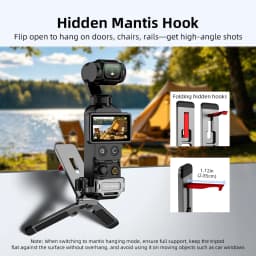 Flymile Metal Mantis Magnetic Tripod for DJI Osmo Pocket 3/4/4P Desktop Stand Selfie Handle Vlog Live Streaming Accessories