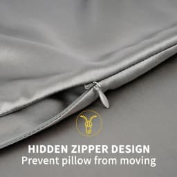 100% Natural Mulberry Silk Pillowcase with Hidden Zipper Double Sided Pure Silk Pillow Case Touch Soft &Cool Suitable for Summer