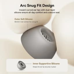 Baseus Bowie MP1 ANC Bluetooth 6.0 True Wireless Earbuds -55dB Adaptive Hybrid ANC Earphones Hi-Res LDAC 6-Mic ENC In-Ear Buds