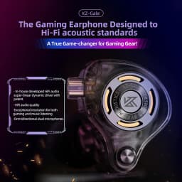 KZ Gale In-Ear Gaming Headset ESports Bass Metal Earbuds Ultra Linear Dynamic Driver Ergonomic In-Ear Music Monitor Headset