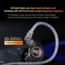 KZ Gale In-Ear Gaming Headset ESports Bass Metal Earbuds Ultra Linear Dynamic Driver Ergonomic In-Ear Music Monitor Headset