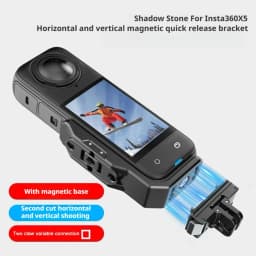 Magnetic Mount Adapter For Insta360X5/4 Horizontal And Vertical Shooting Bracket For Insta X5 Sports Camera Accessories L-Shaped