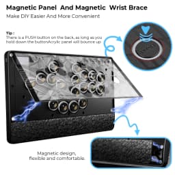 Haute42 Magnetic C-AT Leverless Fightstick Hitbox Controller For PC/PS4/PS5 Stickless Arcade Stick Leverless Controller Hitbox