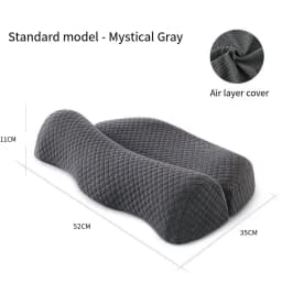 Cervical Pillow Memory Foam Core, Ergonomic Curve Design, Enhanced Neck Contour, Head Support, Relieves Fatigue
