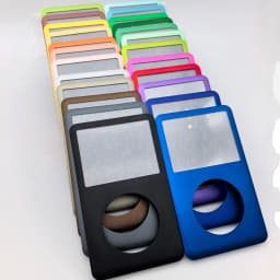 Metal Front Faceplate for iPod Classic with Center button, Multi-Color Housing Case for 6th/6.5th/7th Gen 80GB 120GB 160GB