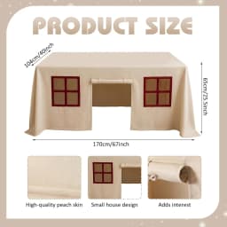 Large Tablecloth Game Room Children's Desk Castle Cover Tablecloth Tent Suitable For Restaurants, Birthdays, Indoor And Outdoor