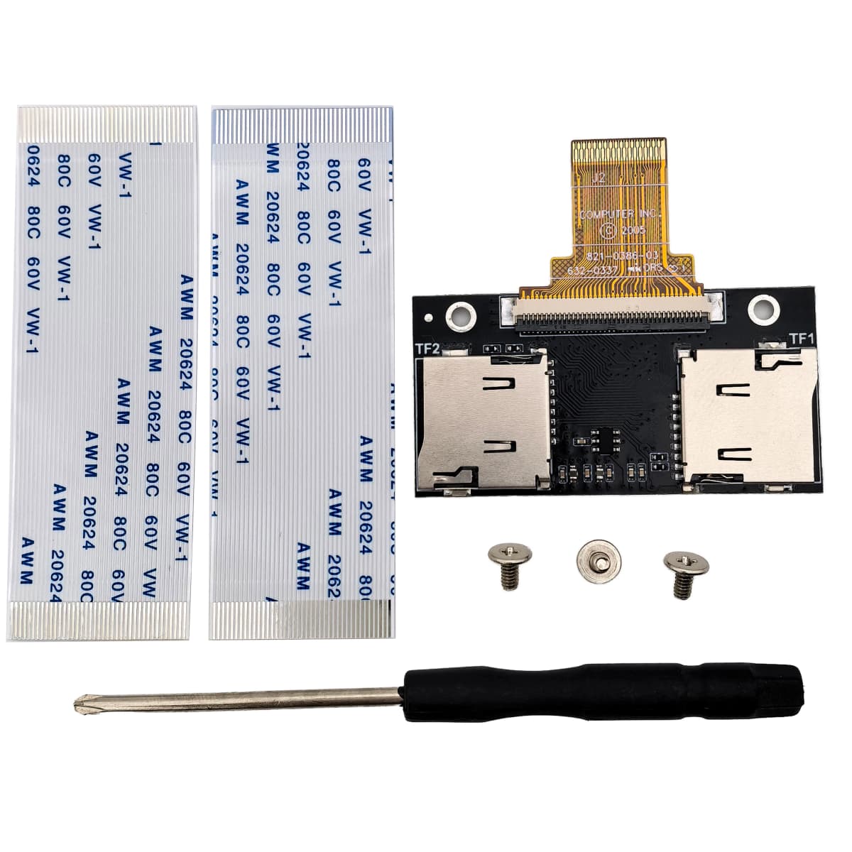 Dual Micro SD Adapter iFlash Card for iPod Classic Video 5th 5.5th 6th 7th Gen Hard Drive Upgrade PC Games NAS Expansion