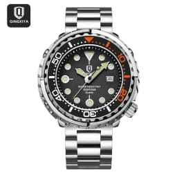QINGXIYA Brand New Fashion Mens Watches Luxury Stainless Steel Waterproof Luminous Quartz Watch for Men Calendar Clock Relogio