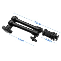 Metal Magic Arm 11 Inch Articulating With Super Clamp for Various Action Camera DSLR LCD Monitor LED Lights Cell Phone Accessery