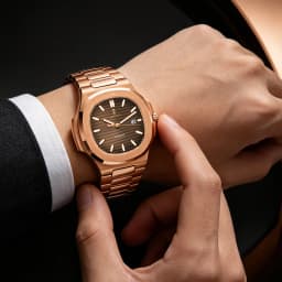 Luxury AIMANA Mens Automatic Watch Stainless Steel Strap Waterproof Luminous Date Calendar Rose Gold Nautilus Style Business Cas