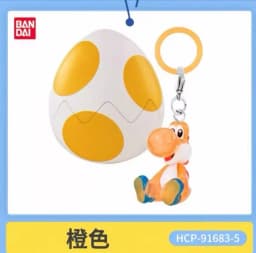 Bandai Gashapon Yoshi Super Mario Pendant Colorful Collectible Transparent Anime Figure Collection For Adult Hobby Collectors