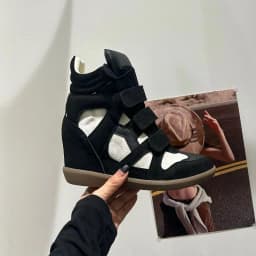 Women's Ankle Boots New 2026 Genuine Leather High Platform Sneakers Fashionable 8CM Wedge Heels Snow Boots Design Women Shoes