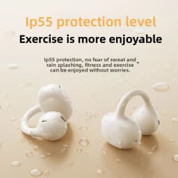 BASEUS BC1 Ear Clip Bluetooth 5 3 Headphones Open Ear Air Conduction Wireless Earbuds for Sport Running Workout with ENC Mic