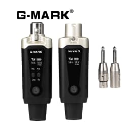 Wireless Transmitter System G-MARK GX1.1 UHF Microphone XLR Adapter 16 Channels Audio Receiver For 48V Phantom Power Condens