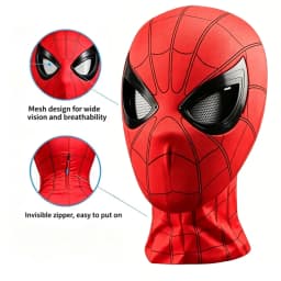 2026 《Spider Man:Brand New Day 》 1:1 scale mask, chin strap with operable blink control, Halloween Spider Man cosplay toy
