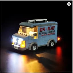 LED Lighting Kit Compatible with 21330 Home Alone House Building Blocks Model Remote Control Lamp Accessories (Lights Only)