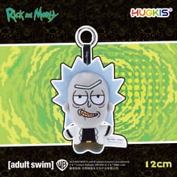 HUGKIS Rick And Morty Pickle Rick Plush Pendant Stuffed Cartoon Character Toy Bag Decoration Collectible Gift For Adult Fans