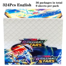 324Pcs Pokemon TCG: Sword & Shield Tempest Bonds Booster Box Trading Card Game Pokemon Card Kids Toys Board Game
