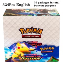 324Pcs Pokemon TCG: Sword & Shield Tempest Bonds Booster Box Trading Card Game Pokemon Card Kids Toys Board Game